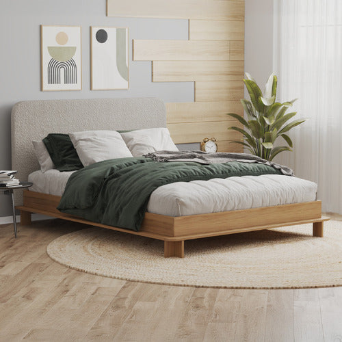 RAWSON & CO GREY WHINNA BOUCLE BED
