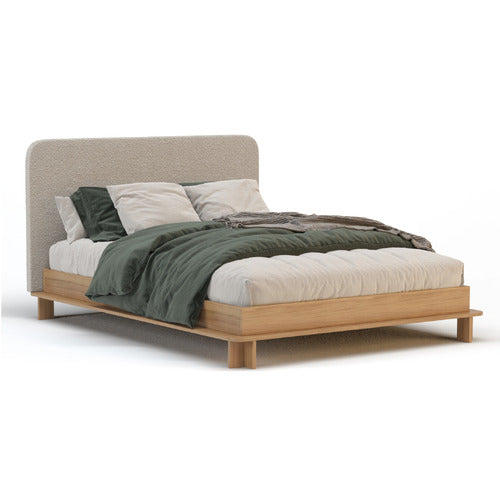 RAWSON & CO GREY WHINNA BOUCLE BED