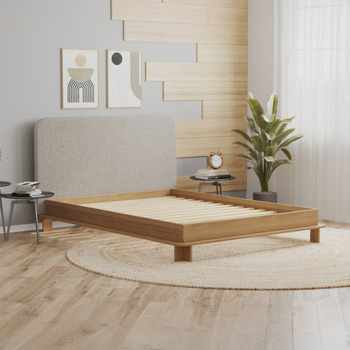 RAWSON & CO GREY WHINNA BOUCLE BED