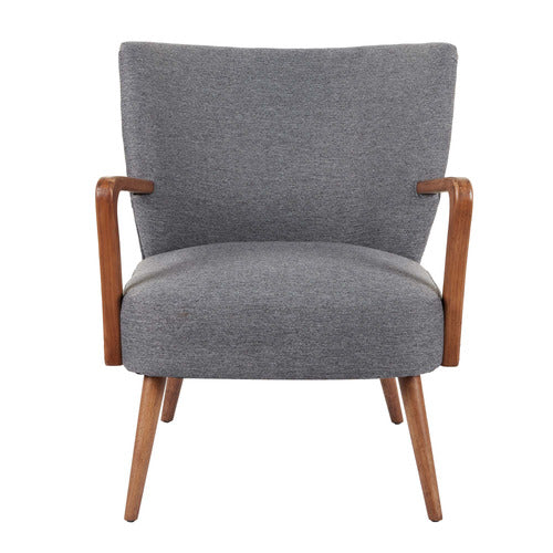 THE HOME COLLECTIVE GREY COOPER ARMCHAIR