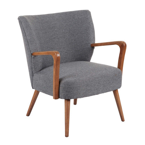 THE HOME COLLECTIVE GREY COOPER ARMCHAIR