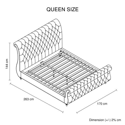 SOUTHERN STYLERS GREY EMERY VELVET BED FRAME