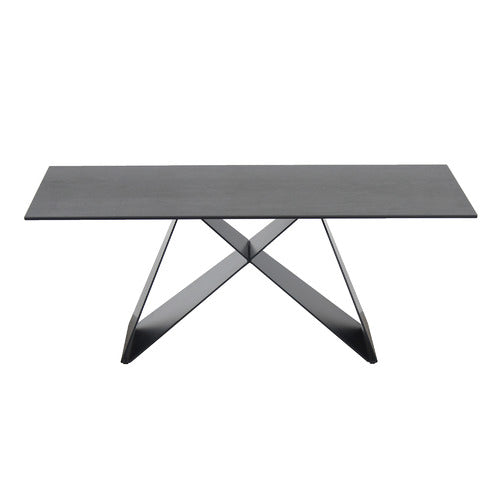 KEYS ROAD DESIGNS GREY ORION ITALIAN CERAMIC COFFEE TABLE