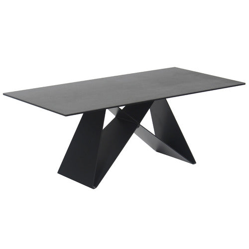 KEYS ROAD DESIGNS GREY ORION ITALIAN CERAMIC COFFEE TABLE