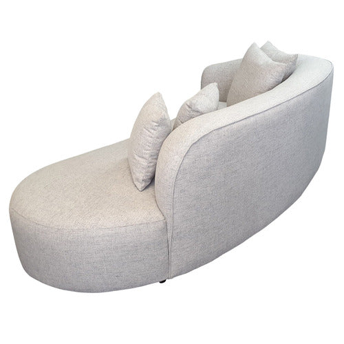 BY DESIGNS GREY HUCK 3 SEATER SOFA