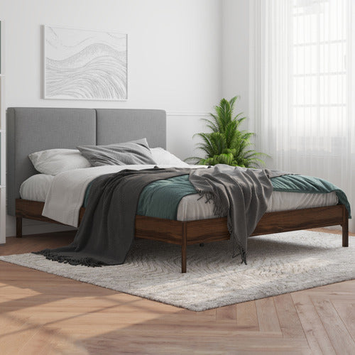RAWSON & CO GREY TROLIG WOODEN BED FRAME