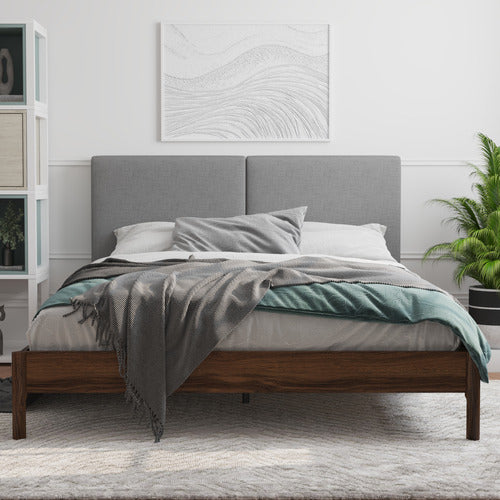 RAWSON & CO GREY TROLIG WOODEN BED FRAME