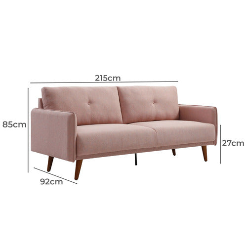 MIKASA FURNITURE GRIFFITH 3 SEATER UPHOLSTERED SOFA