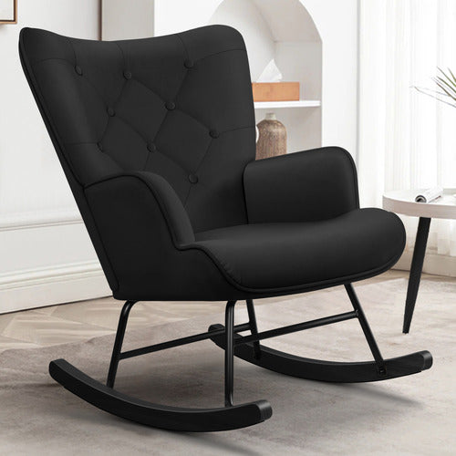 HOXTON ROOM COLLIN VELVET ROCKING CHAIR
