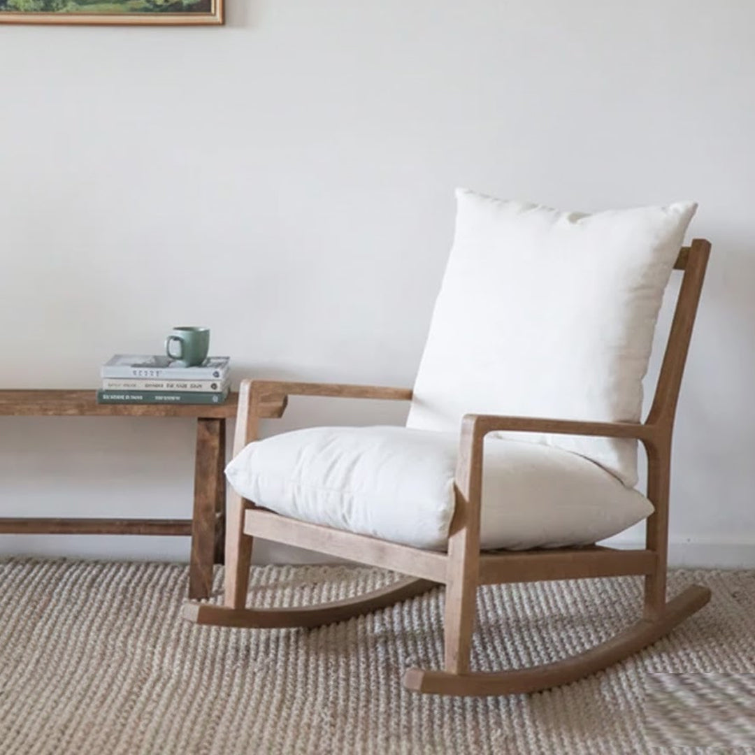 HYDE PARK HOME THORNETTE OAK WOOD ROCKING CHAIR