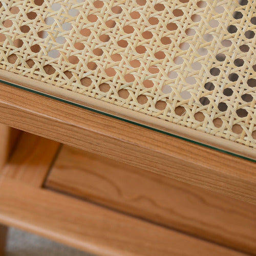 MODERN COLLECTIVE HAISLEY CHERRY WOOD COFFEE TABLE