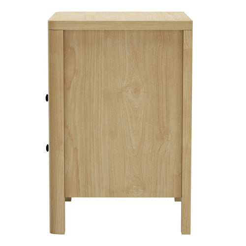 LIVING FUSION HALIFAX 2 DRAWER & 1 SHELF BEDSIDE TABLE