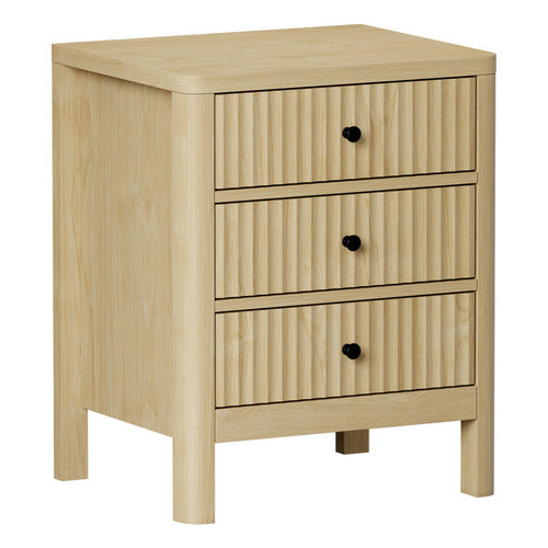 LIVING FUSION HALIFAX 3 DRAWER BEDSIDE TABLE