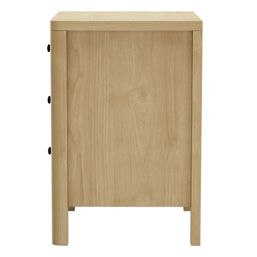 LIVING FUSION HALIFAX 3 DRAWER BEDSIDE TABLE
