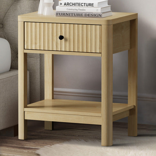 LIVING FUSION HALIFAX 1 DRAWER BEDSIDE TABLE