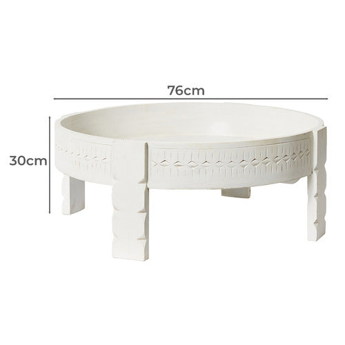 PRAIRIE & HOME HALSTON MANGO WOOD COFFEE TABLE