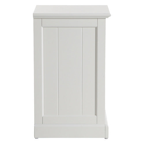 WHITE HAMPTONS 3 DRAWER BEDSIDE TABLE