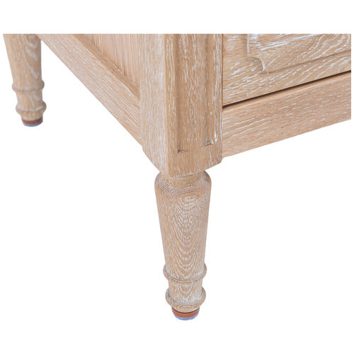 HAMILTON FURNITURE HANSEN OAK WOOD BEDSIDE TABLE