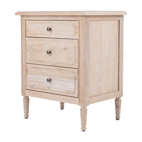 HAMILTON FURNITURE HANSEN OAK WOOD BEDSIDE TABLE