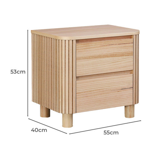 EVERGREEN HOME HARCOURT BEDSIDE TABLE