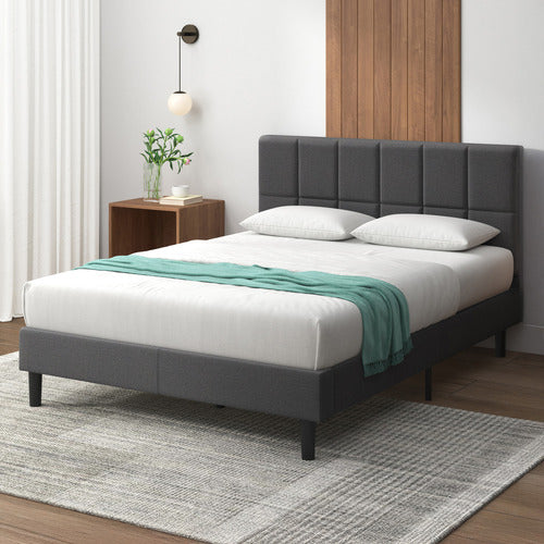 STUDIO HOME HARLOW UPHOLSTERED PLATFORM BED