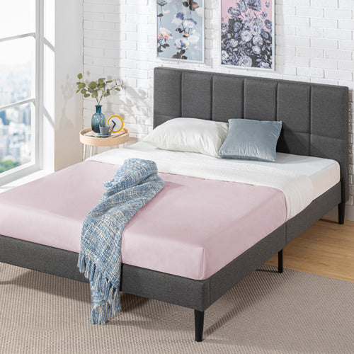 STUDIO HOME HARLOW UPHOLSTERED PLATFORM BED