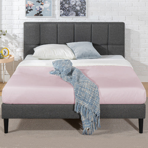 STUDIO HOME HARLOW UPHOLSTERED PLATFORM BED