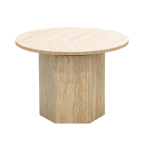 CONTINENTAL DESIGNS HARMON TURKISH TRAVERTINE COFFEE TABLE