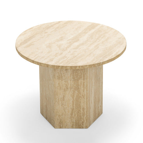 CONTINENTAL DESIGNS HARMON TURKISH TRAVERTINE COFFEE TABLE