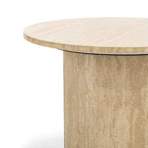 CONTINENTAL DESIGNS HARMON TURKISH TRAVERTINE COFFEE TABLE