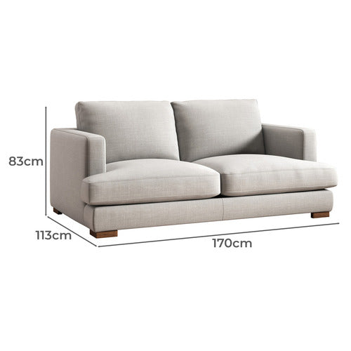 HAVEN 2 SEATER UPHOLSTERED SOFA
