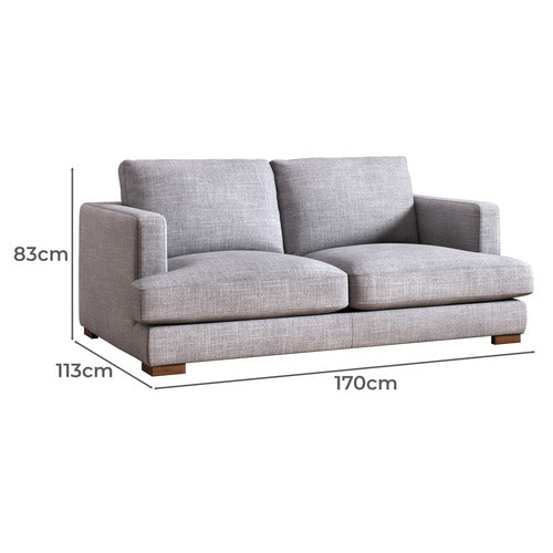 HAVEN 2 SEATER UPHOLSTERED SOFA