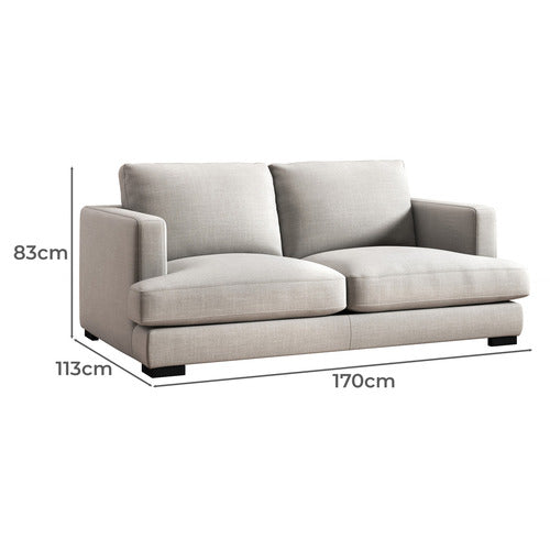 HAVEN 2 SEATER UPHOLSTERED SOFA