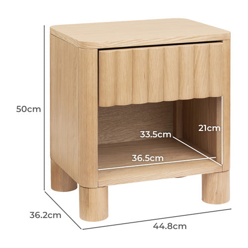 HAYLEY 1 DRAWER BEDSIDE TABLE