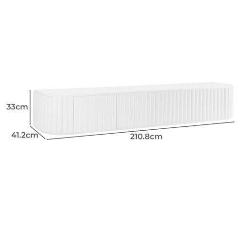 HAYLEY CURVED WALL-MOUNTED TV UNIT