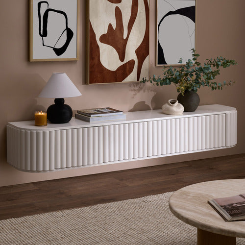HAYLEY CURVED WALL-MOUNTED TV UNIT