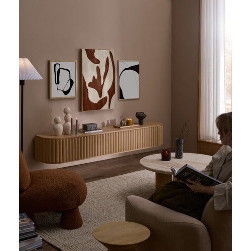 HAYLEY CURVED WALL-MOUNTED TV UNIT
