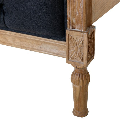 NATURALLY PROVINICIAL HAYWARD BUTTONED LINEN BED