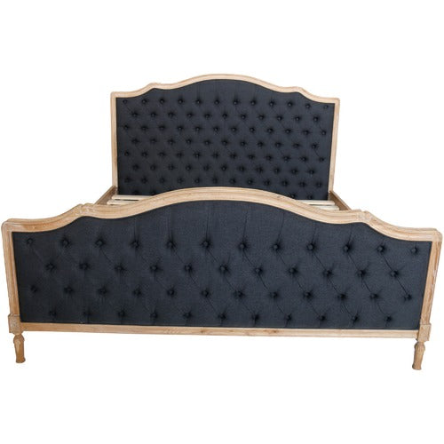 NATURALLY PROVINICIAL HAYWARD BUTTONED LINEN BED