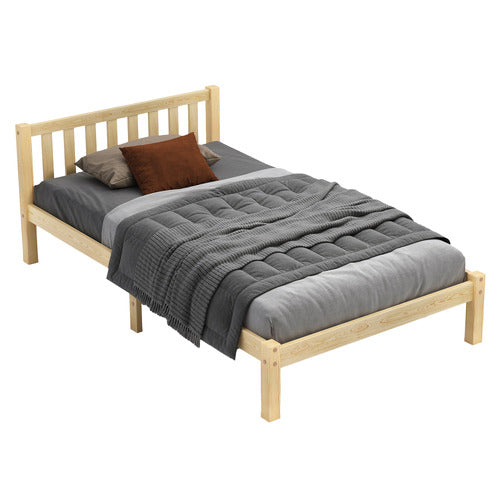 HOXTON ROOM NATURAL HAZEL PINE WOOD BED FRAME