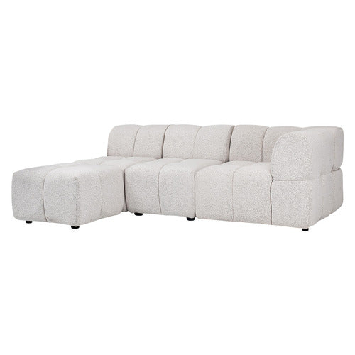 EVER DREAMING LIVING LEIA 3 SEATER MODULAR SOFA WITH REVERSIBLE CHAISE