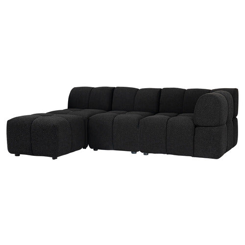 EVER DREAMING LIVING LEIA 3 SEATER MODULAR SOFA WITH REVERSIBLE CHAISE