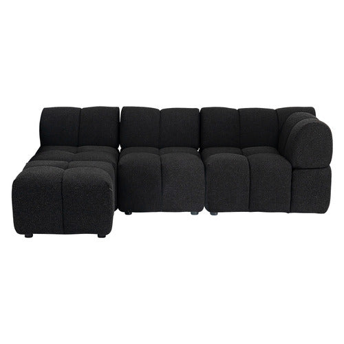 EVER DREAMING LIVING LEIA 3 SEATER MODULAR SOFA WITH REVERSIBLE CHAISE