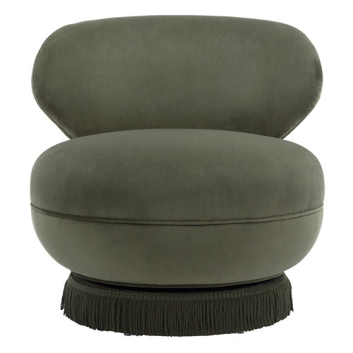 HEPBURN VELVET SWIVEL ACCENT CHAIR