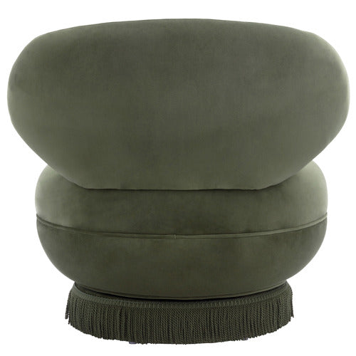 HEPBURN VELVET SWIVEL ACCENT CHAIR