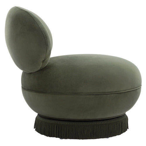 HEPBURN VELVET SWIVEL ACCENT CHAIR