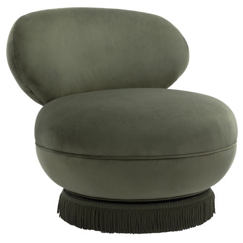 HEPBURN VELVET SWIVEL ACCENT CHAIR