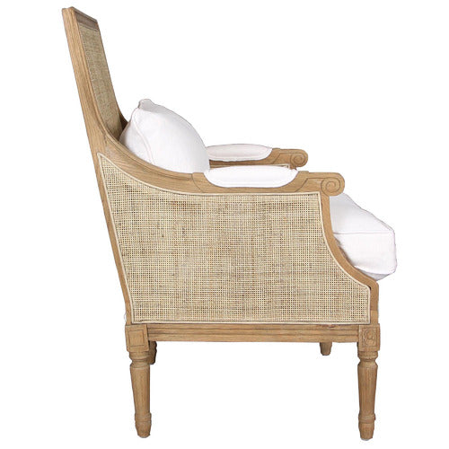 BAYVIEW LIVING HICKS RATTAN CANE ARMCHAIR
