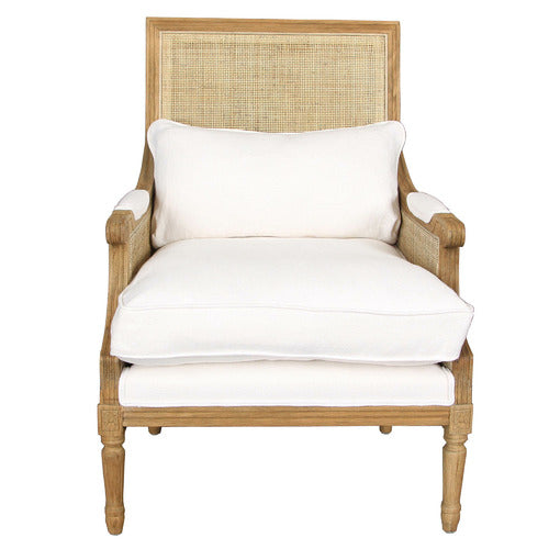 BAYVIEW LIVING HICKS RATTAN CANE ARMCHAIR