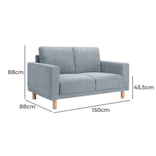 HIGH-PERFORMANCE 2 SEATER WARWICK FABRIC ORSON SOFA